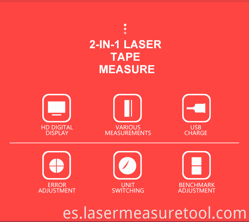 2 In 1 Laser Measuring Tape 2